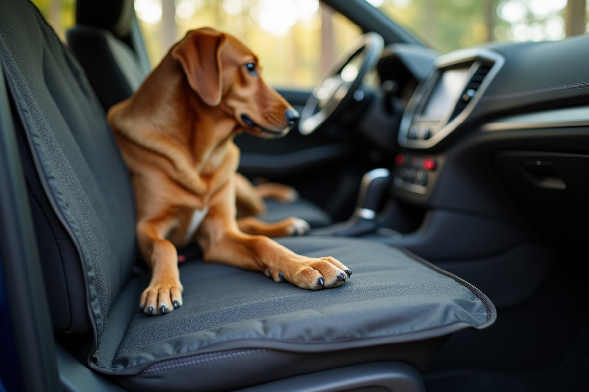 chien voiture